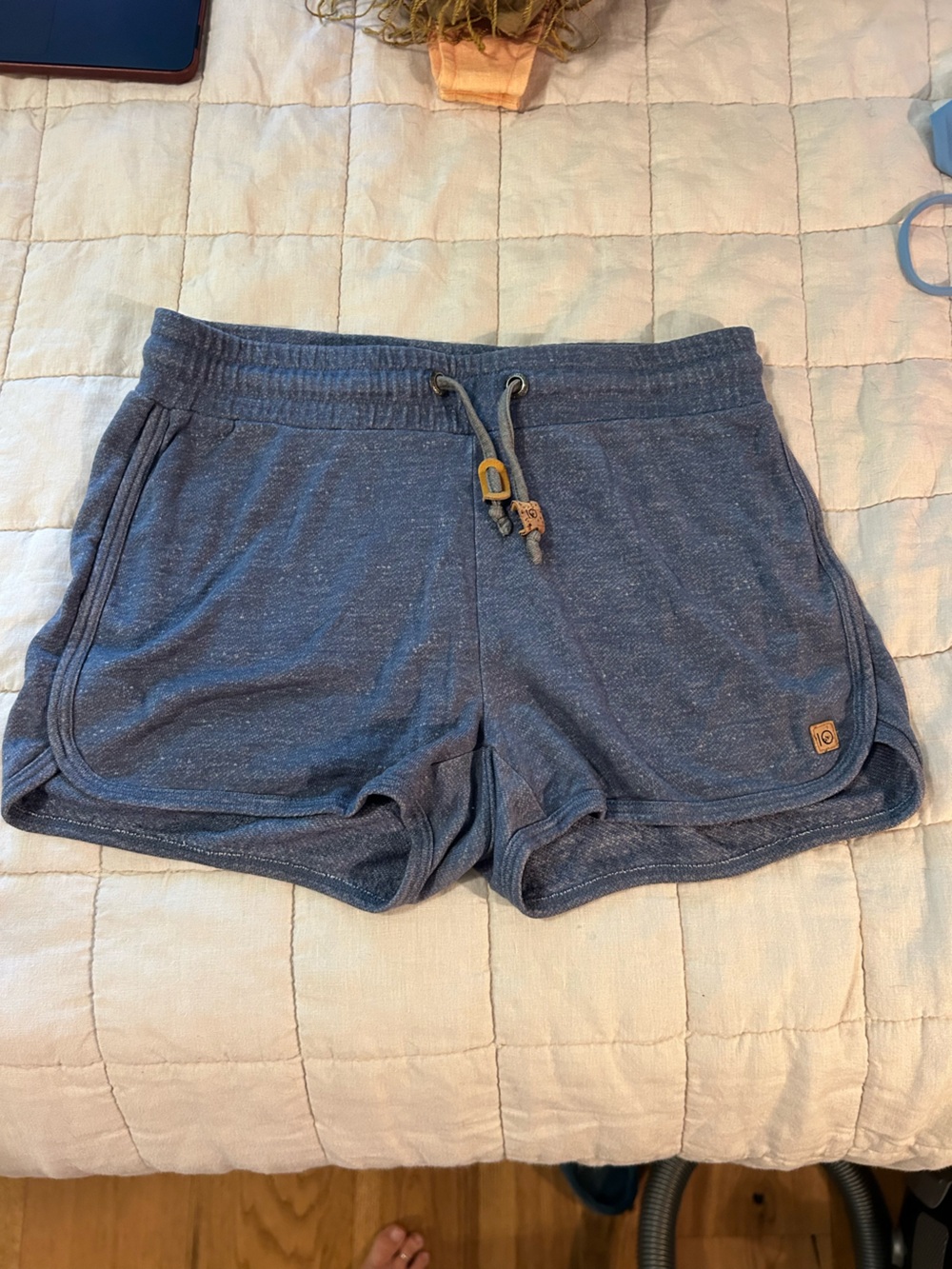 tentree Blue Women's Athletic Drawstring Shorts